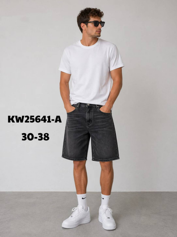 Spodenki męskie jeans Roz 30-38, 1 Kolor Paczka 10 szt